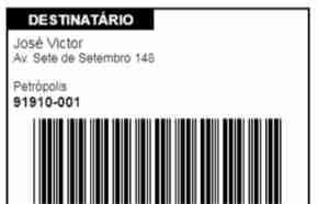 Gerar Etiqueta de Endereço Cliente